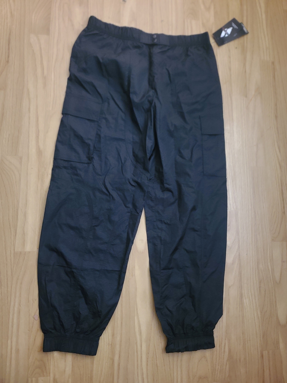 Skechers Men's Black Cargo Joggers with Elastic Ankles